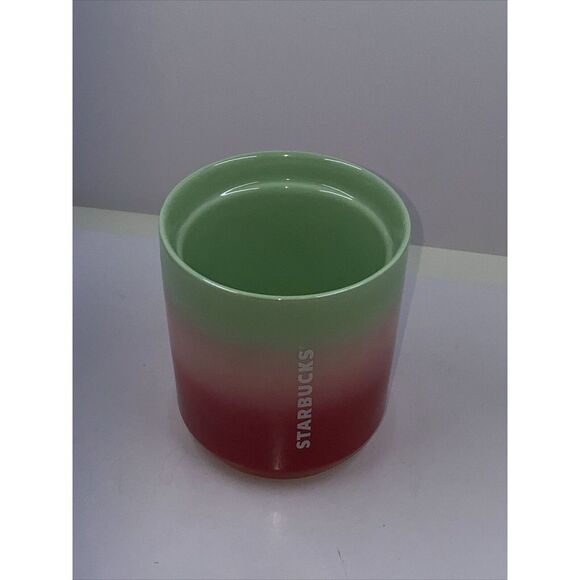 Starbucks Coffee 2020 Ombre Red Pink Green Watermelon Tumbler 8oz NO LID MUG - Picture 2 of 6